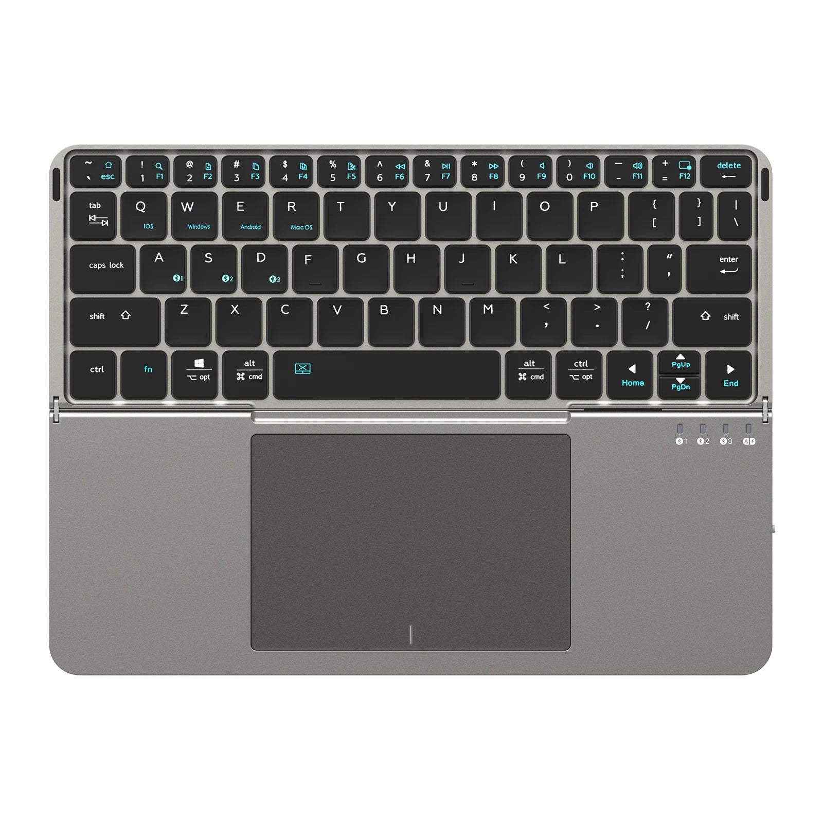 Ora Keyboard Foldable Bluetooth 5.0 Keyboard with Touchpad & Phone Holder For Phones Tablets